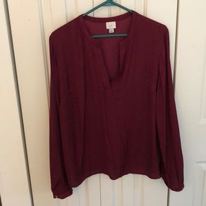 A new day burgundy top